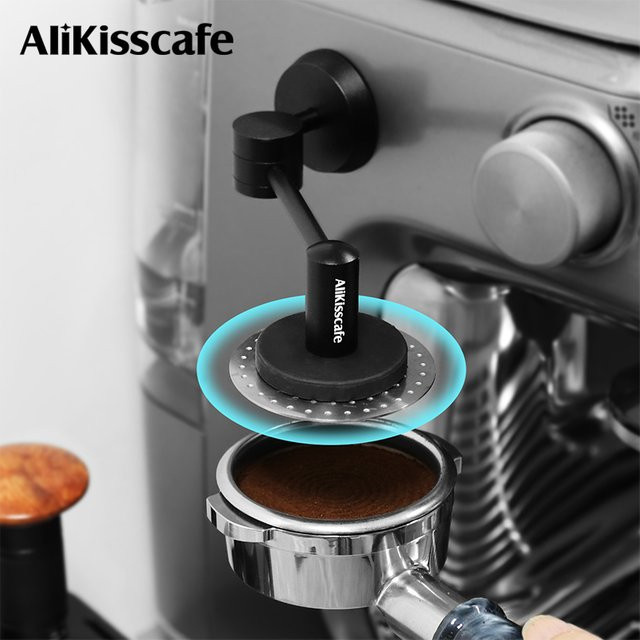 ALIKISSCAFE Magnetisches Kaffee Puck Bildschirm Rack Kit für 51mm, 54mm und 58mm Siebträger, Schwarz - Bild 1