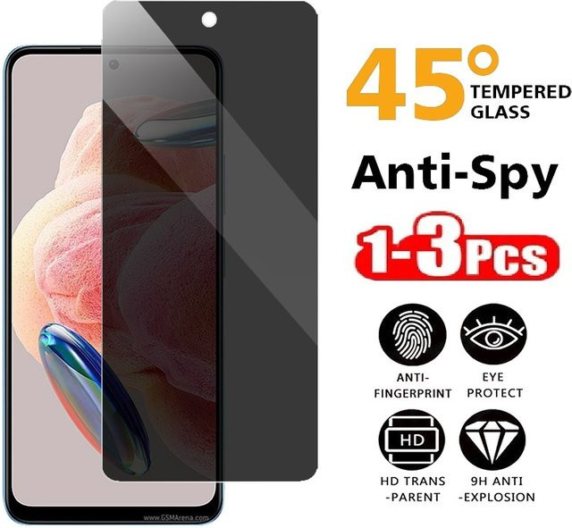 Sichtschutz Panzerglas für Xiaomi Redmi K50 K50i K50 Pro K60 Ultra Anti-Spion Schutzfolie in Schwarz und Transparent - Bild 1