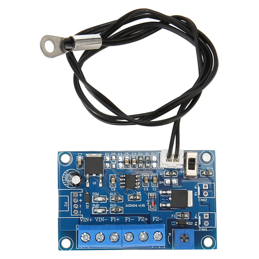 YOUTHINK PWM-Lüftergeschwindigkeitsregler für 12 V/24 V Lüfter in Blau mit 19,7 Zoll Kabel - Bild 6
