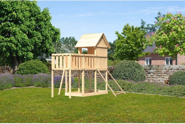Karibiu Stelzenhaus Frieda Anbauplattform mit Netzrampe - Bild 1