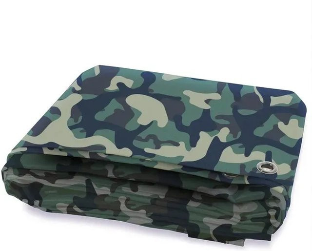 KARAT Abdeckplane Camouflage wasserdicht mit Ösen, B x T: 3 x 5 m, 100 g/m² - Bild 1
