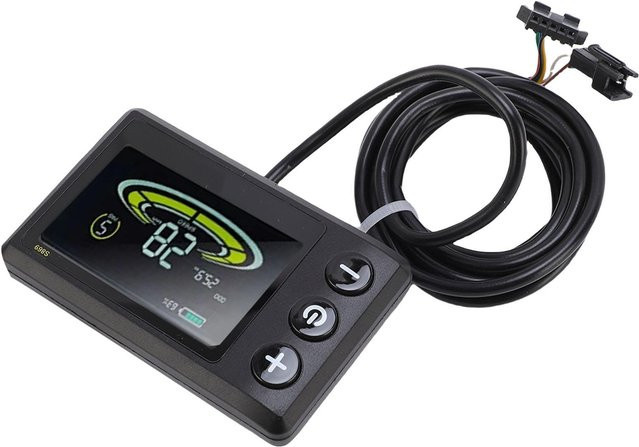 Igeteck E-Bike LCD Display mit Farbbildschirm und SM-Kabel in Schwarz - Bild 1