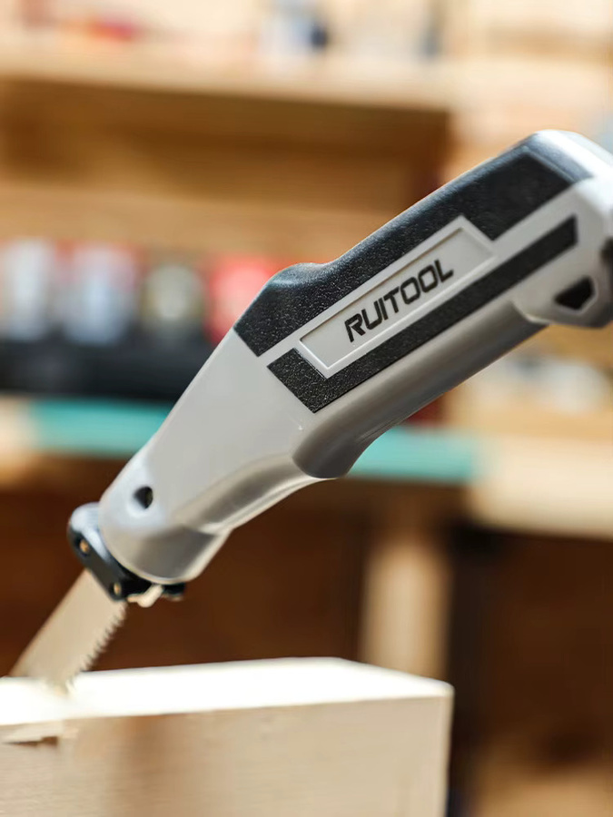 RUITOOL Säbelsägen-Griff aus TPR in Grau mit integriertem Stauraum für 6-Zoll-Sägeblätter - Bild 1