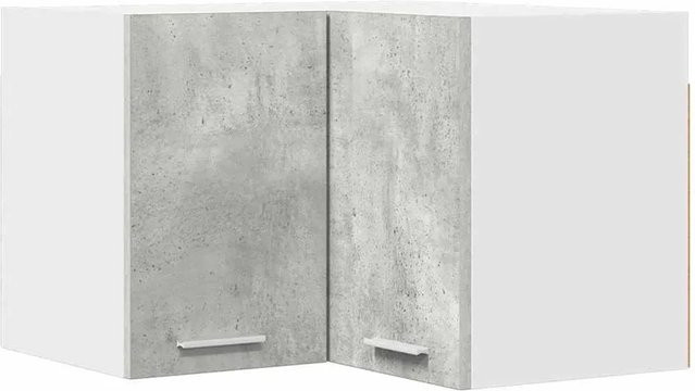 vidaXL Hängeschrank Riga modern Küchenschrank in Betongrau und Weiß B/T/H: 57 x 40 x 57 cm - Bild 1