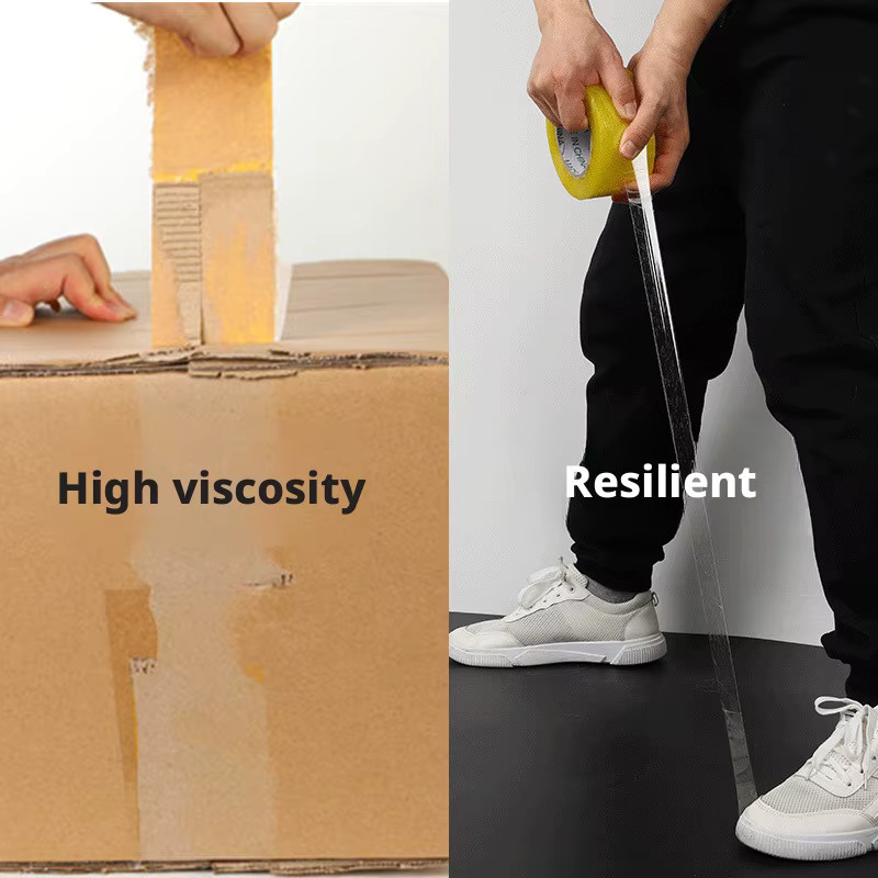 Transparentes Verpackungsband zum Versiegeln von Kartons, Breite: 5 cm, Länge: 120 cm - Bild 2