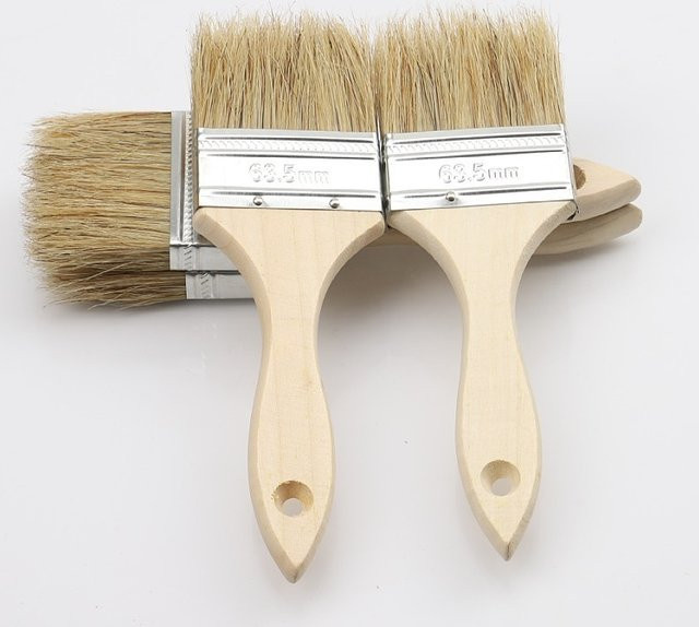 Professioneller Borstenpinsel mit Holzgriff für industrielle Anwendungen - Bild 1