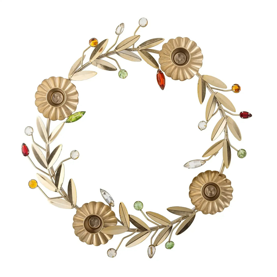 Bloomingville Adventskerzenhalter Shankar aus Metall in Gold, Höhe: 31 cm - Bild 1