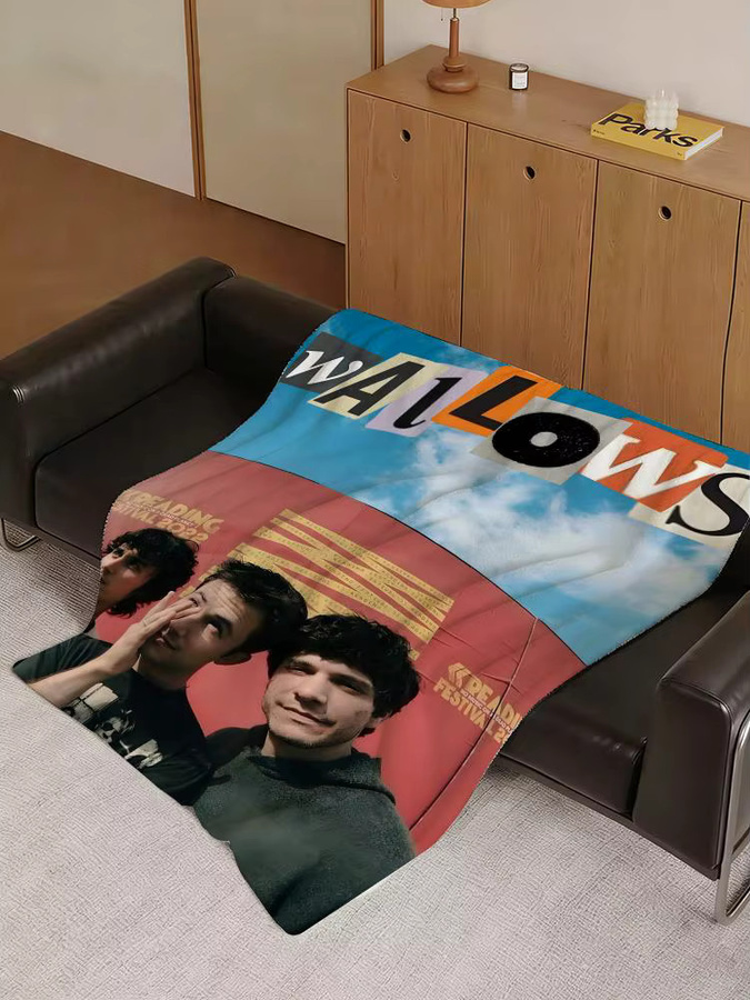 W-Wallows Überwurfdecke aus Flanell in Weiß und Multicolour für Sofa, Wohnzimmer oder Schlafzimmer - Bild 6