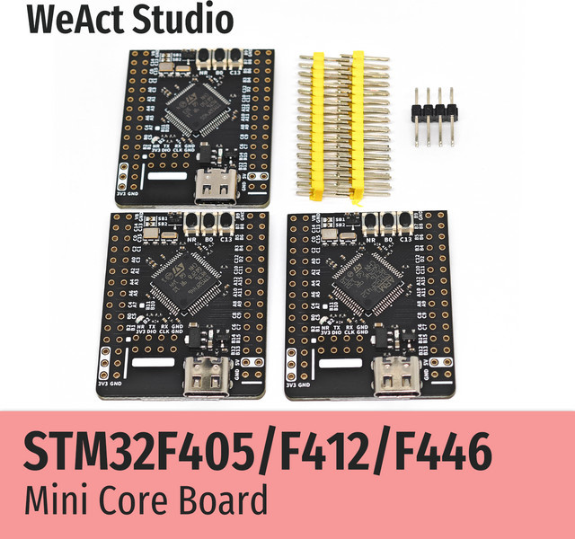 WeAct STM32 Kernplatine Demo Board für Micropython in Schwarz - Bild 1