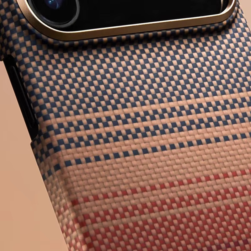 Pitaka Kevlar Wireless Charging Back Cover Case für iPhone 17 in Multicolour - Bild 2