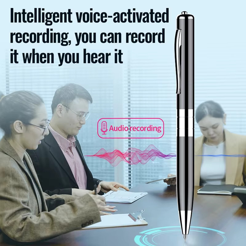 luxuglow Digital Voice Recorder Pen Professionelles Diktiergerät für Audioaufnahmen in WAV und MP3, wiederaufladbar - Bild 2