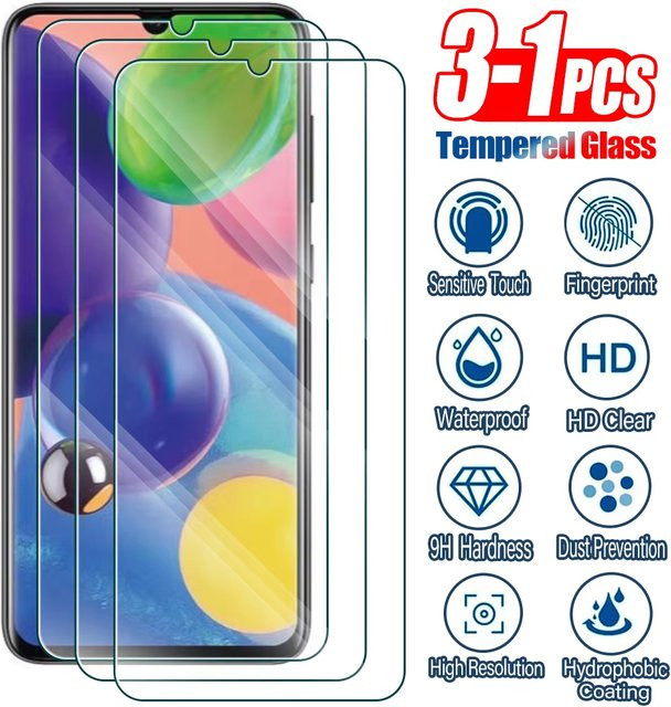 Samsung Displayschutzfolie aus gehärtetem Glas, transparent, 1-3 Stück für Samsung Galaxy S26 Ultra S25 S24 FE A07 A06 A57 A56 5G A37 A36 A26 A17 A16 A55 A54 A35 A33 - Bild 1