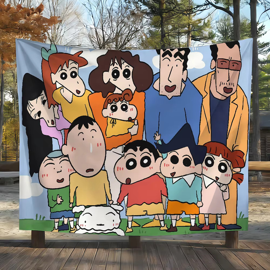 Crayon Shin-chan Flagge als Wanddekoration für Party und Club, Mehrfarbig, B: 60 cm, H: 40 cm - Bild 2