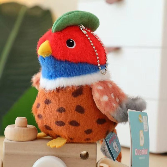 Yiran toy Vogel Plüschtier, Bunter Papagei Spatz, ab 3 Jahren - Bild 1
