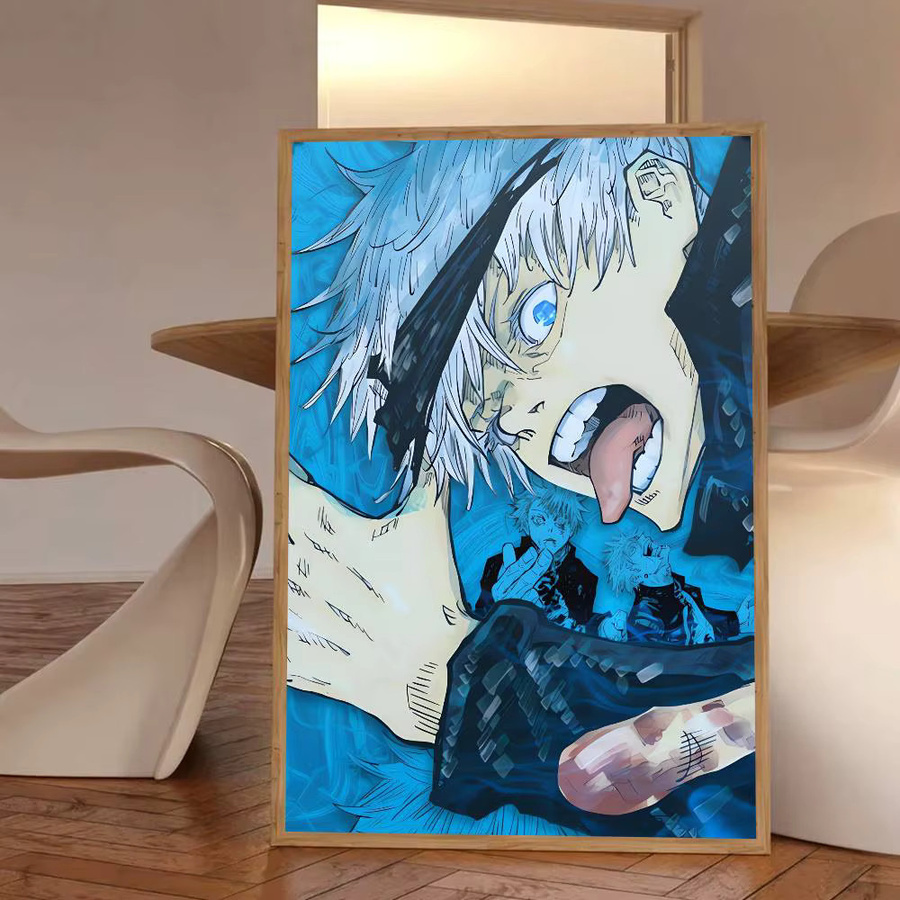 Bilibili Jujutsu Kaisen Manga-Poster, selbstklebend und wasserfest, mehrfarbig, B: 15,0 cm, H: 15,0 cm - Bild 3