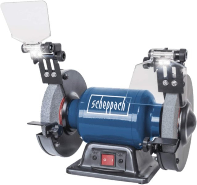Scheppach SM150L Doppelschleifer Tischschleifgerät in Blau - Bild 1