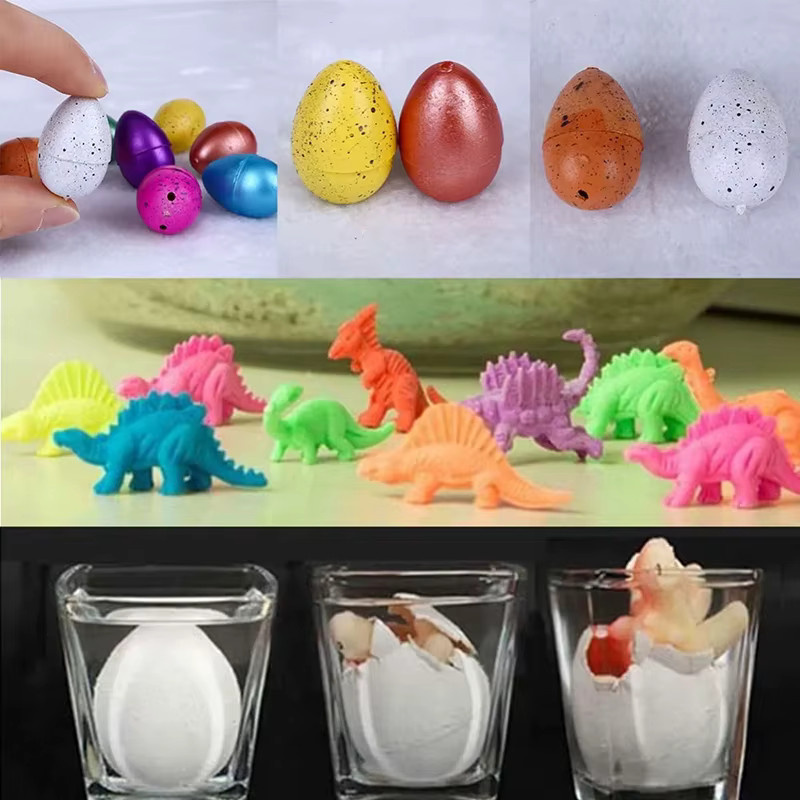 JOKEJOLLY Mini Schlüpfen Dinosaurier Ei Spielzeug, Bunt, 10-teiliges Set - Bild 3