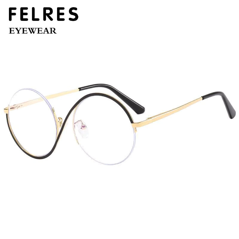Felres Lesebrille, Halbrahmen, rund, Anti-Blaulicht, Damen - Bild 2