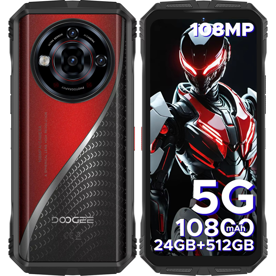 DOOGEE S118 Pro 5G Outdoor-Smartphone mit 10800mAh Akku, Dimensity 7050, 6,6 Zoll FHD 120Hz Display, 24GB RAM und 512GB ROM, NFC, Android - Bild 3