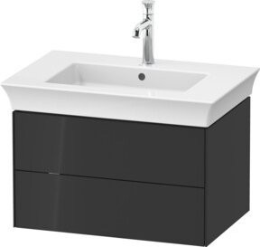 Duravit Waschtischunterschrank White Tulip ohne Aufsatz, Farbe: Weiß/Grau, glänzend, B/T/H: 41 x 68,4 x 45,8 cm - Bild 1