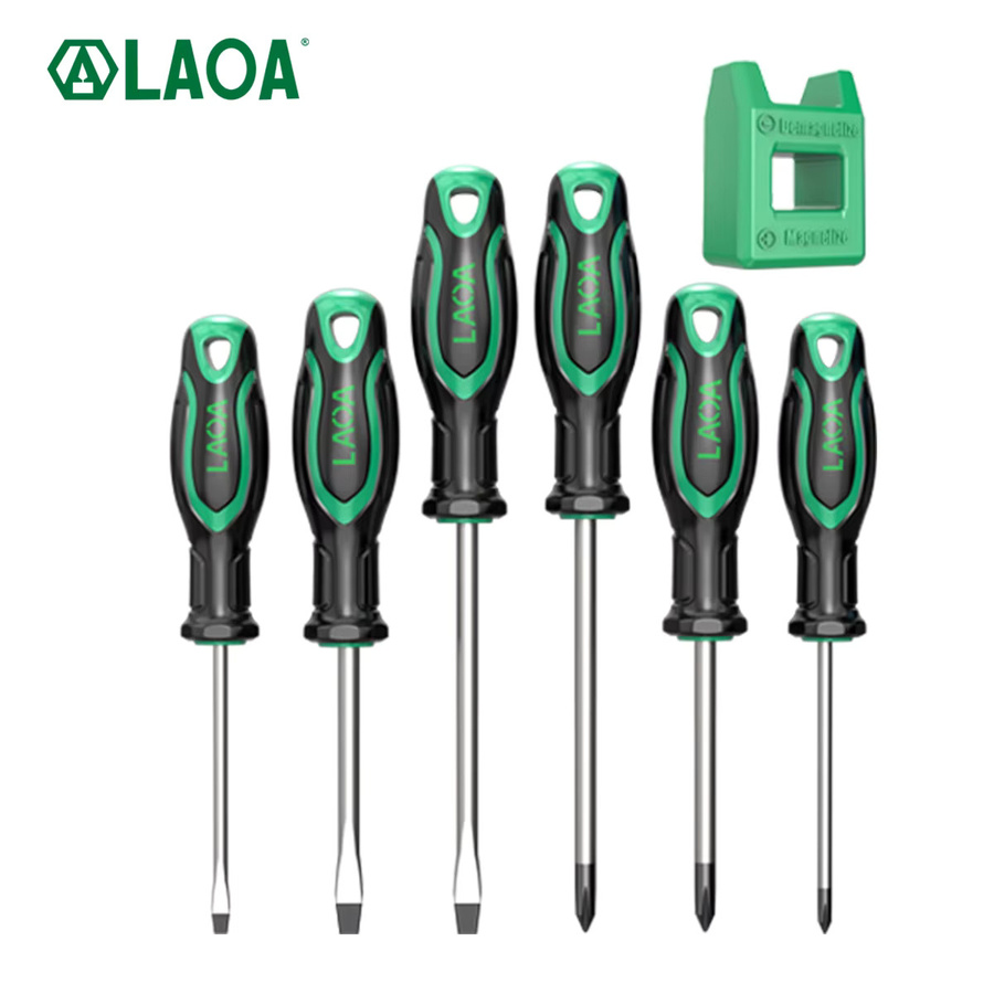 Laoa Schraubendreher Set mit Magnetisierung und Canvas Bag aus Cr-V Material für Schlitz und Phillips - Bild 2