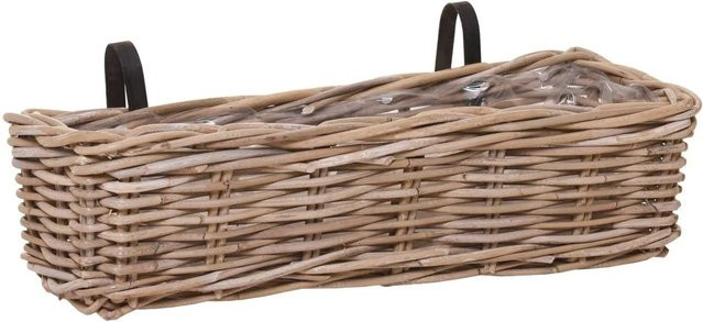 Vivanno Blumenkasten Sacada in Natur, Farbe: Braun/Beige, B/T/H: 57 x 18 x 14 cm - Bild 1