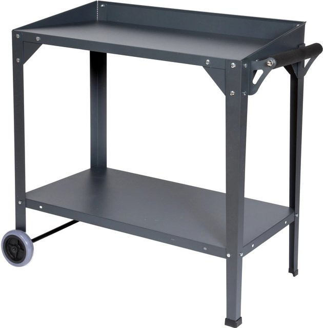Floraworld Pflanzwagen aus Stahlblech in Anthrazit, B/T/H: 95 x 55 x 81 cm - Bild 1