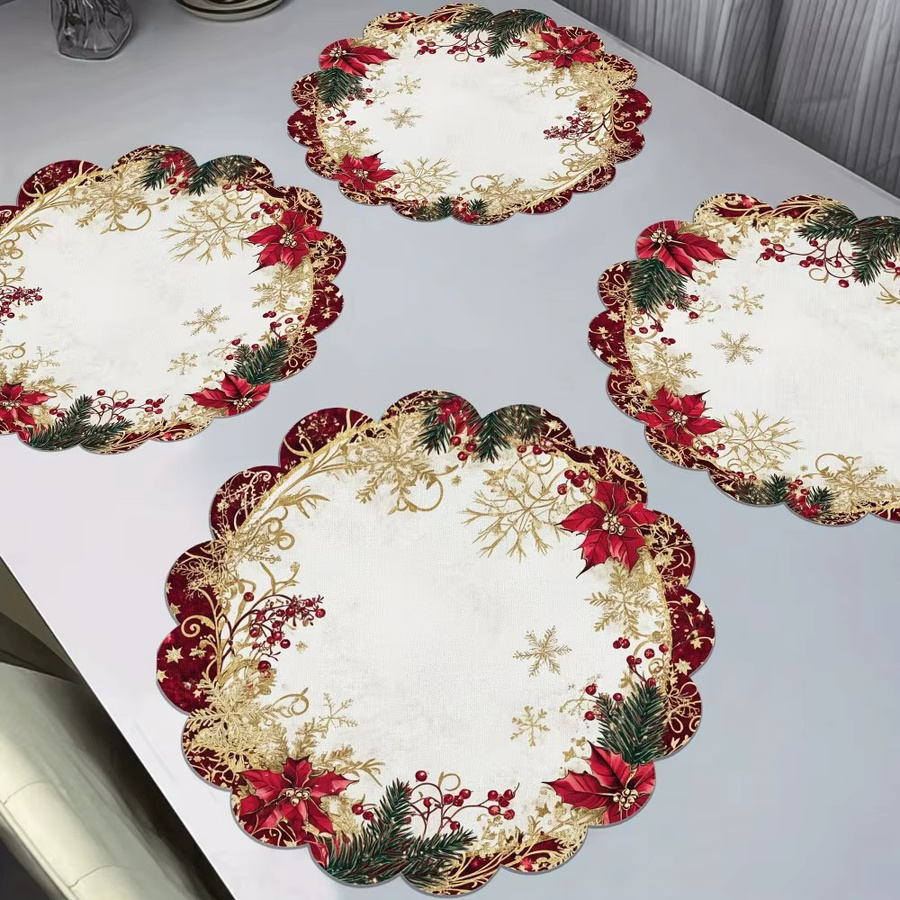 VIKAMA 4-teiliges Weihnachts-Dekorationsset mit Tannenzapfen- und Beeren-Design in Multicolour - Bild 3
