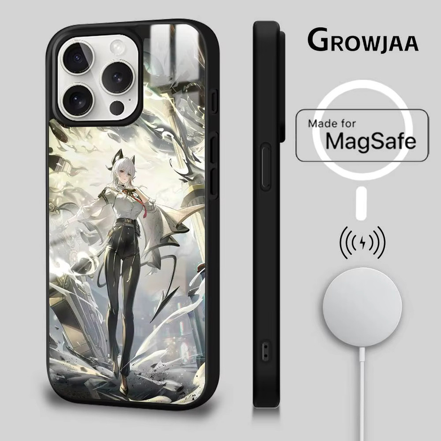 Zani Wuthering Wave Handyhülle mit Spiegel und MagSafe für iPhone 11 bis iPhone 17 Pro Max Plus Mini in Multicolour - Bild 2