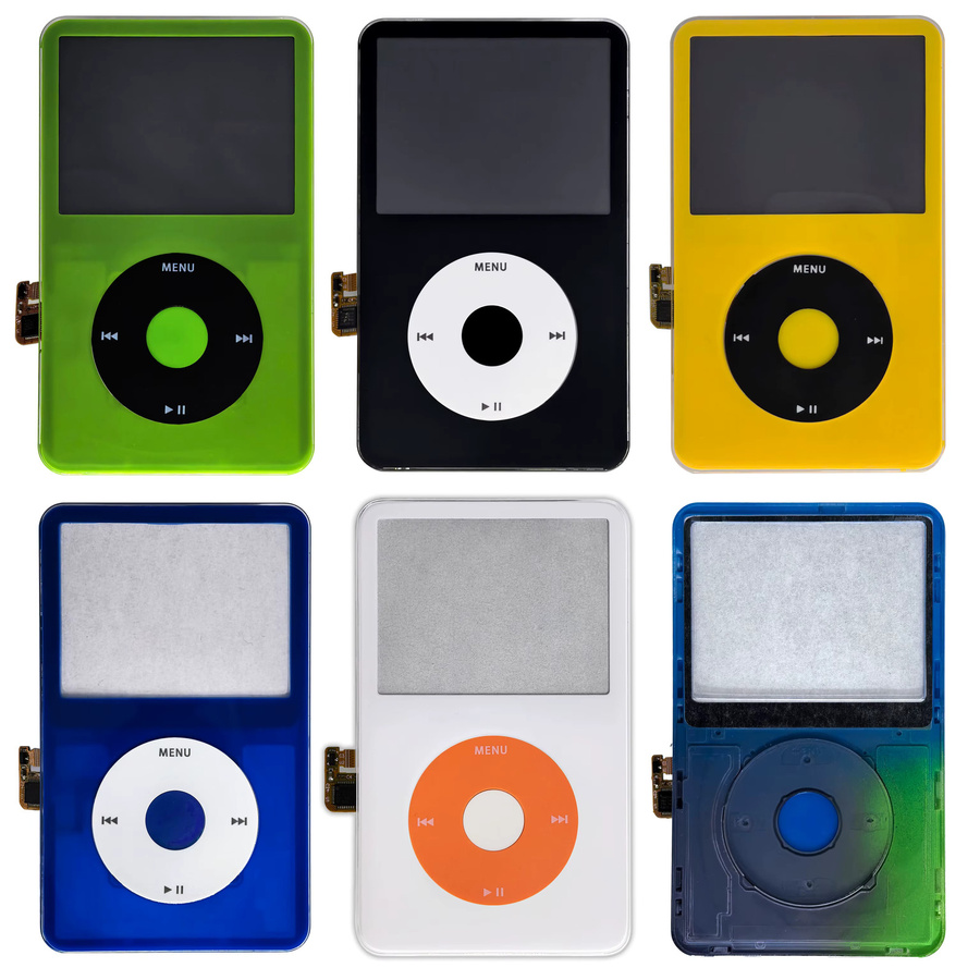 Apple Frontgehäuse-Baugruppe für iPod der 5. Generation in Weiß mit Frontplatte, Klickrad und Mitteltaste - Bild 1