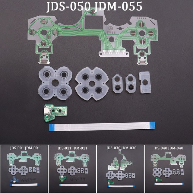 TingDong USB Ladeport Flexband-Kabel für PS4 PRO Controller JDM/JDS 001 030 040 050 12/14 Pin - Bild 1