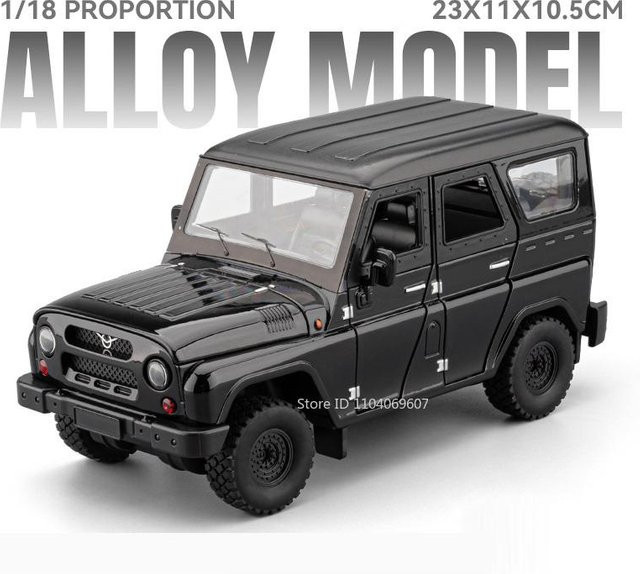 Linyi toy car Russland Uaz Hunter Wohnmobil, Modell Spielzeugauto, 1:18, mit Licht und Sound, ab 14 Jahren - Bild 1