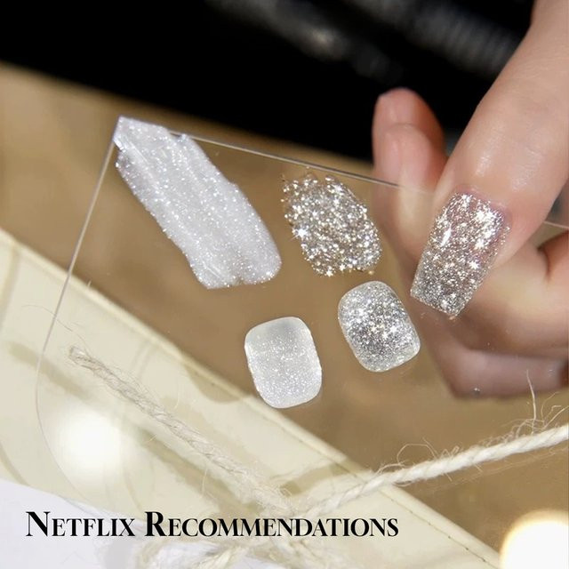 MIANEL Nagellack, Weiß, Glitzer-Gel, Schimmernd - Bild 1