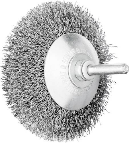 PFERD TOOLS Kegelbürste KBU ungezopft aus Stahl in Silber, Durchmesser: 80 mm, Schaft-Durchmesser: 6 mm, Drahtstärke: 0,30 mm - Bild 1