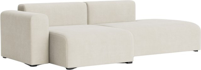 HAY Mags 2,5-Sitzer Sofa Kombination mit Low Armrest links in Beige mit Massivholzrahmen - Bild 1