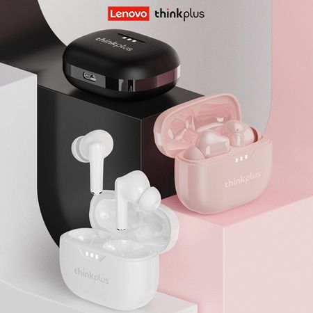 Lenovo Kabellose Bluetooth 5.3 In-Ear Kopfhörer mit HiFi Stereo und Geräuschunterdrückung in Schwarz