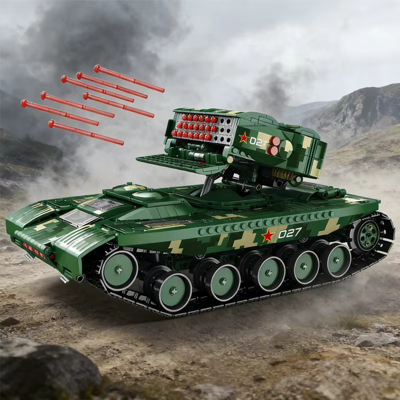 XMWL MOC-55027 Raketenpanzer-Modell, Bausteine, ferngesteuert, 1488 Teile - Bild 2
