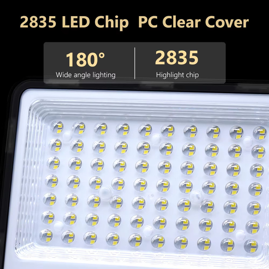 Hunta LED Flutlicht mit transparenter PC-Abdeckung für Garten und Außenbereich in Schwarz - Bild 4