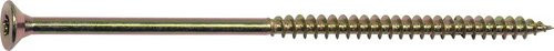 GECCO Spanplattenschrauben mit Torx-Antrieb, goldfarben, 125 Stück, Durchmesser: 6 mm, Länge: 140 mm - Bild 1
