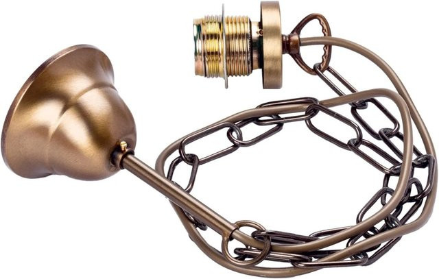 Orion Lightstyle Kettenaufhängung für E27 Lampen in Antikmessing, Länge: 100 cm - Bild 1
