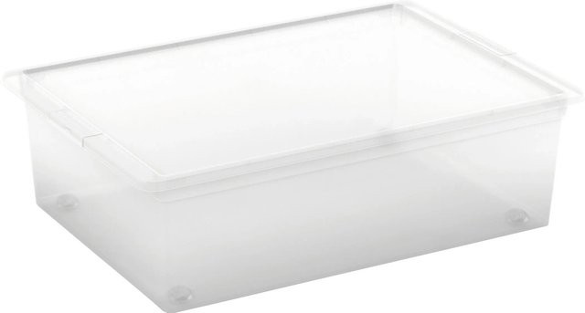 KIS Aufbewahrungsbox C L mit Deckel und 4 Rollen, transparent - Bild 1