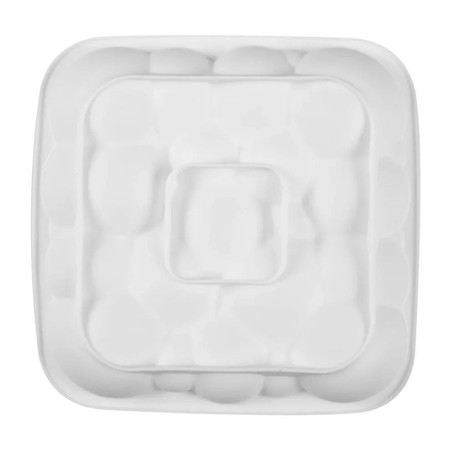 LChome Silikonform in Wolkenform für Mousse und Kuchen, weiß - Bild 1