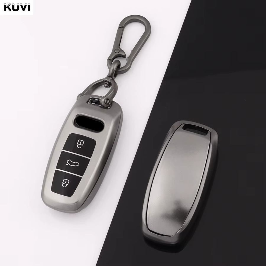 Kuvi TPU Schlüsselhülle für Audi A6 A7 A8 C8 Q8 D5 E-Tron in Gun Grey - Bild 2