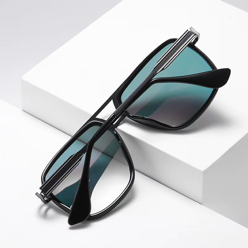 GSjiaxin Sonnenbrille, Vollrand, Square, Metall, Schwarz, Männer, polarisiert - Bild 2