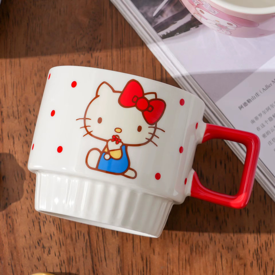 X&W Sanrio Hello Kitty Keramikbecher, stapelbar, Mehrfarbig, 280 ml - Bild 3