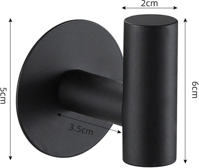 Yiran Furniture Wand-Kleiderhaken aus Edelstahl 304 für Badezimmer und Küche in Gold, Schwarz oder Silber - Bild 1