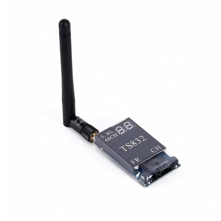QX-MOTOR TS832 FPV Sender und Kamera Set in Schwarz mit 5,8G, 600mW, 48 Kanälen und 5km Reichweite für Racing Drones - Bild 2