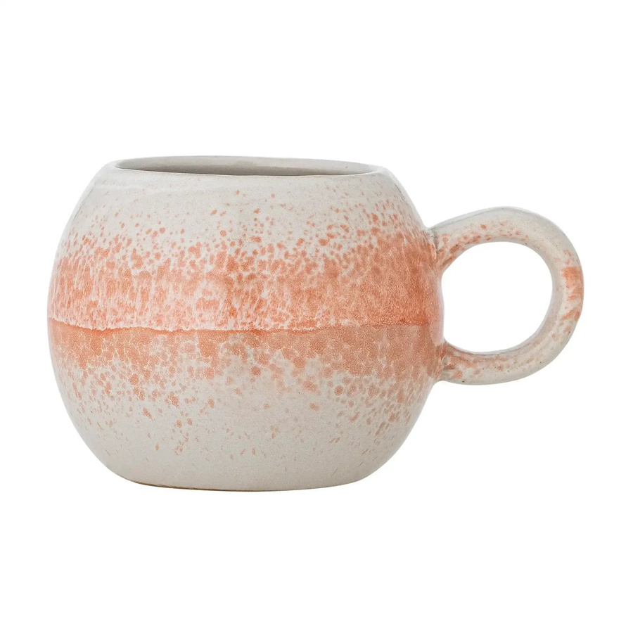 Bloomingville Becher Paula aus Steingut in Orange, 410 ml - Bild 1
