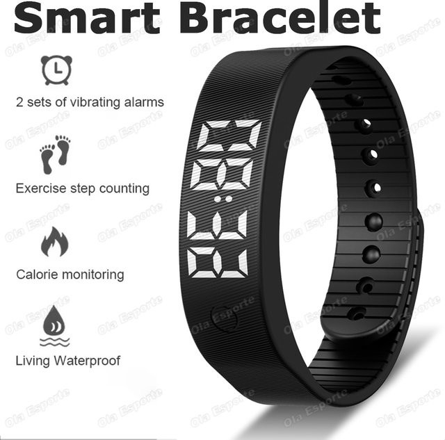 Ola Esporte Fitness Tracker 55020FUD in Schwarz mit Schrittzähler, Schlafüberwachung und Kalorienzähler für Damen und Herren - Bild 1