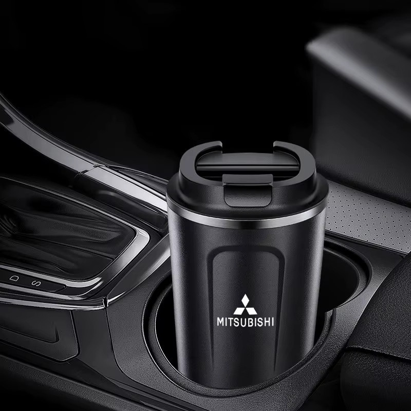 Mitsubishi Reise-Thermobecher aus Edelstahl in Schwarz, auslaufsicherer Kaffeebecher mit 380 ml Fassungsvermögen - Bild 4